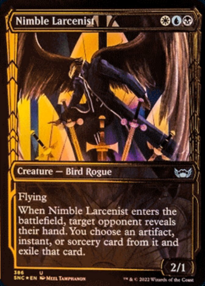 Nimble Larcenist (Showcase Golden Age Gilded Foil) [Streets of New Capenna] | Black Swamp Games
