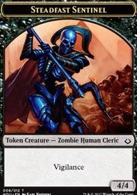 Steadfast Sentinel // Cat Double-Sided Token [Hour of Devastation Tokens] | Black Swamp Games
