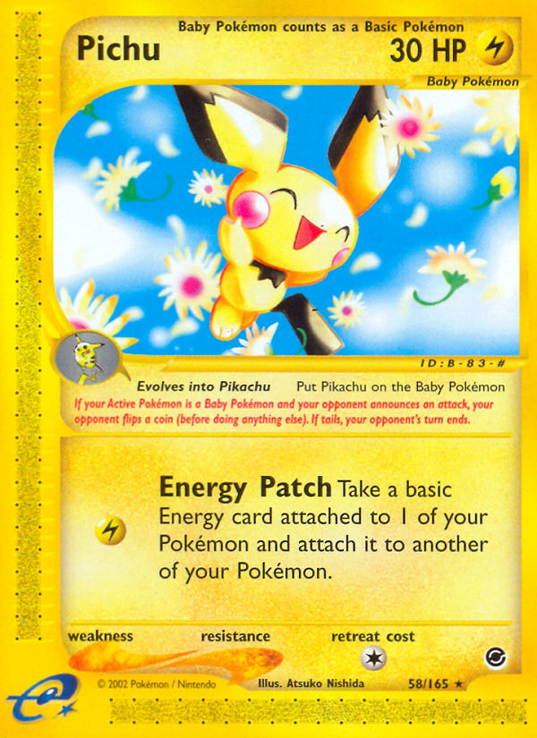 Pichu (58/165) [Expedition: Base Set] | Black Swamp Games