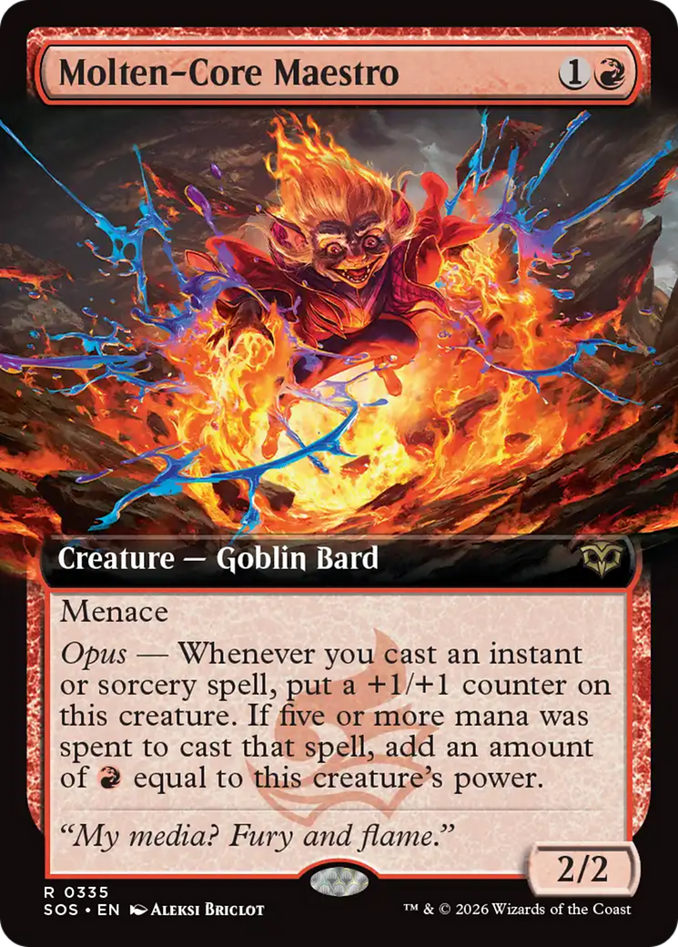 Molten-Core Maestro (Extended Art) [Secrets of Strixhaven] | Black Swamp Games