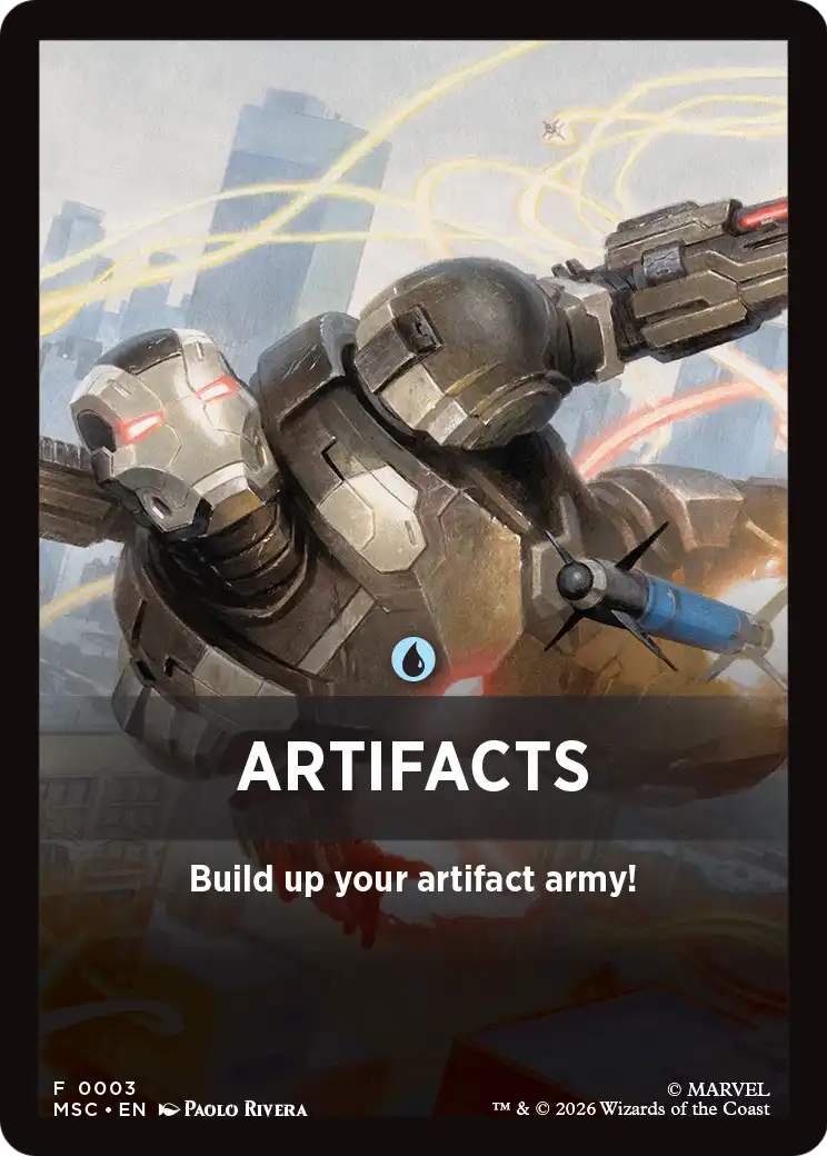 Artifacts Theme Card [Marvel Super Heroes Commander] | Black Swamp Games