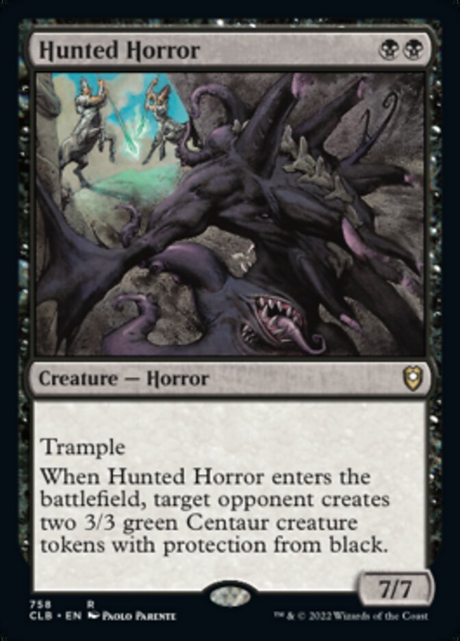 Hunted Horror [Commander Legends: Battle for Baldur's Gate] | Black Swamp Games