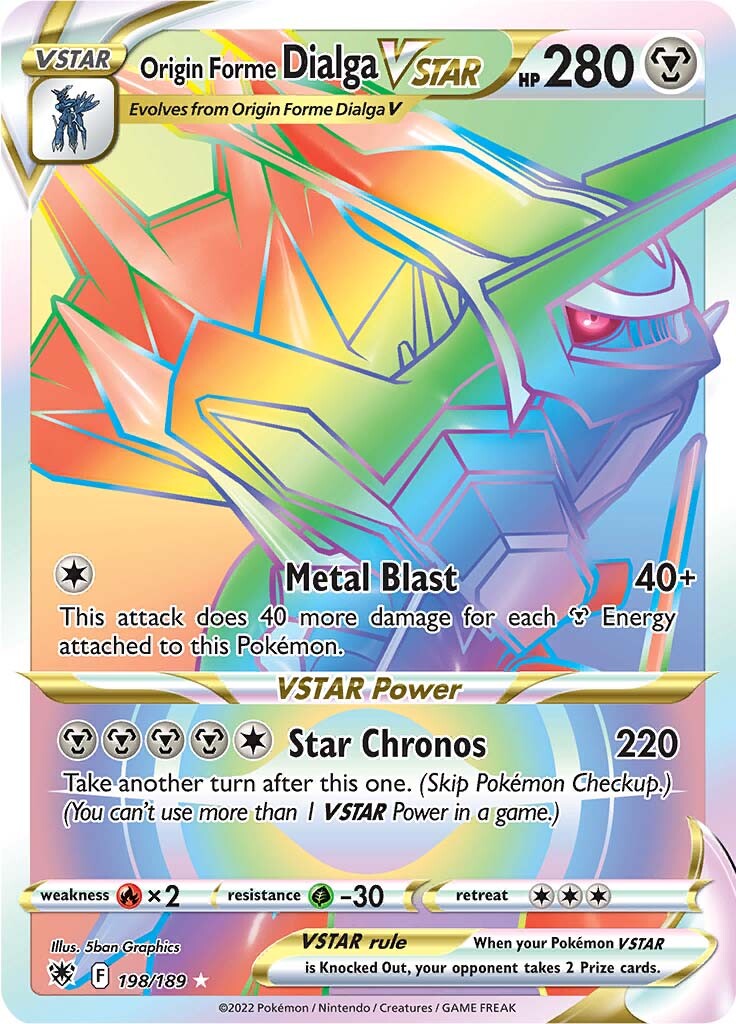Origin Forme Dialga VSTAR (198/189) [Sword & Shield: Astral Radiance] | Black Swamp Games