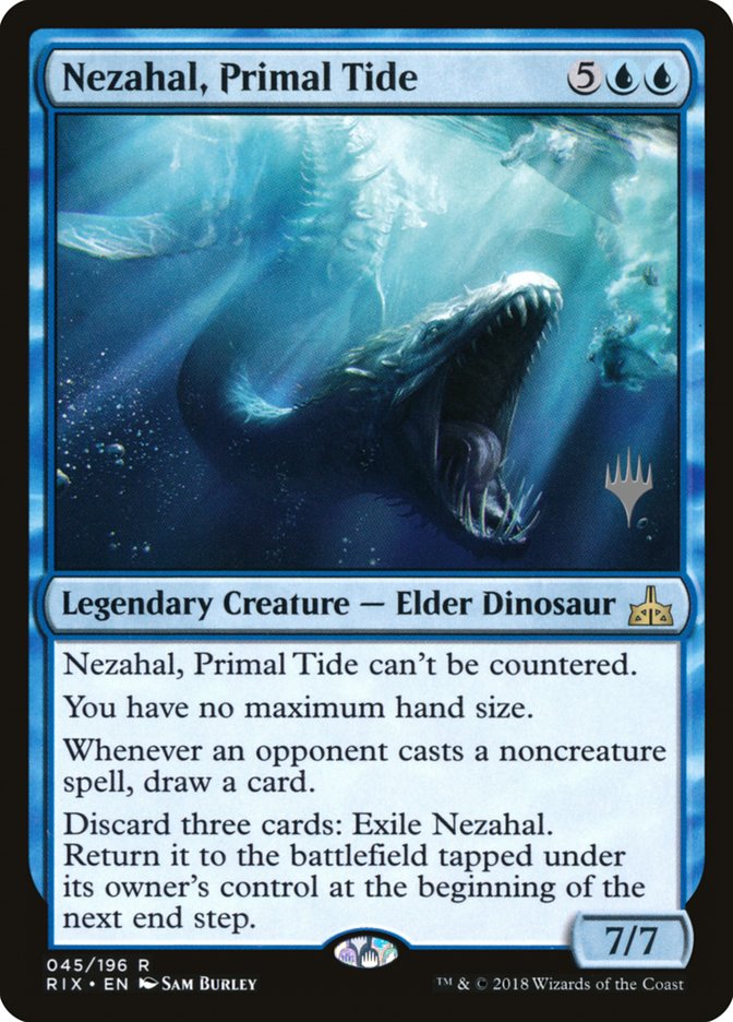 Nezahal, Primal Tide (Promo Pack) [Rivals of Ixalan Promos] | Black Swamp Games
