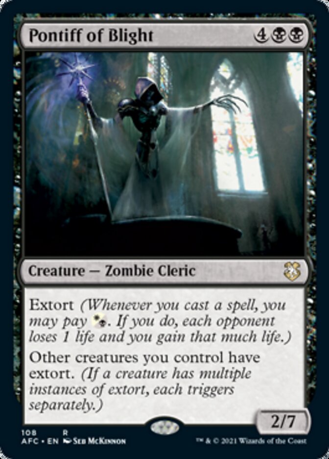 Pontiff of Blight [Dungeons & Dragons: Adventures in the Forgotten Realms Commander] | Black Swamp Games