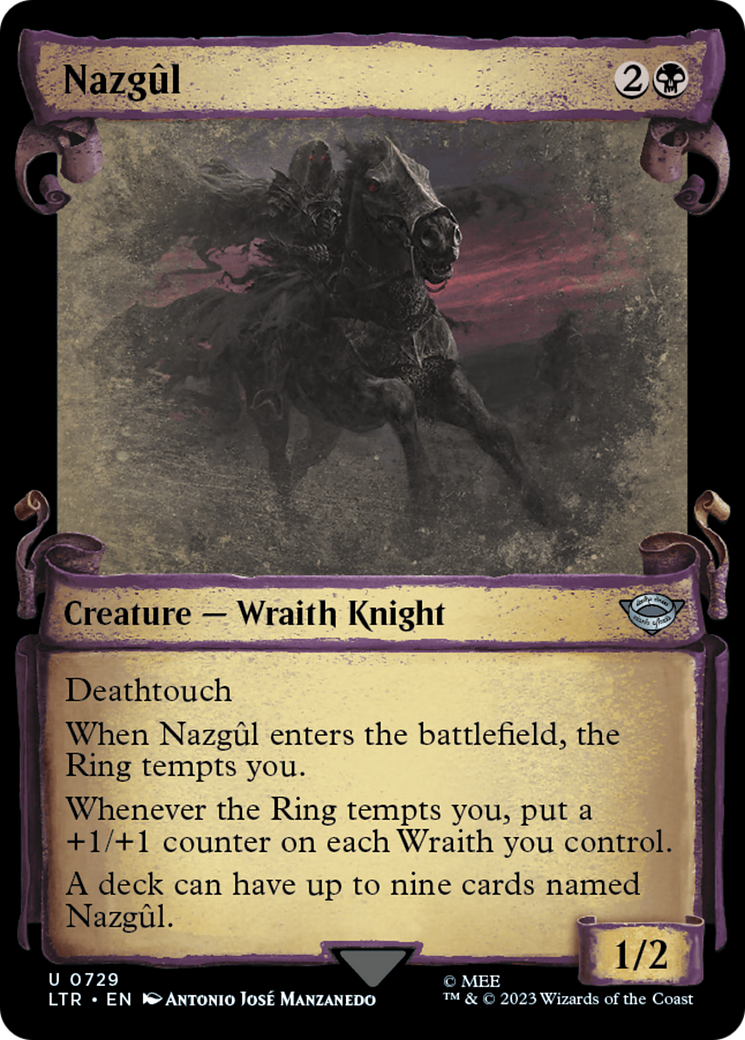 Nazgul (0729) [The Lord of the Rings: Tales of Middle-Earth Showcase Scrolls] | Black Swamp Games