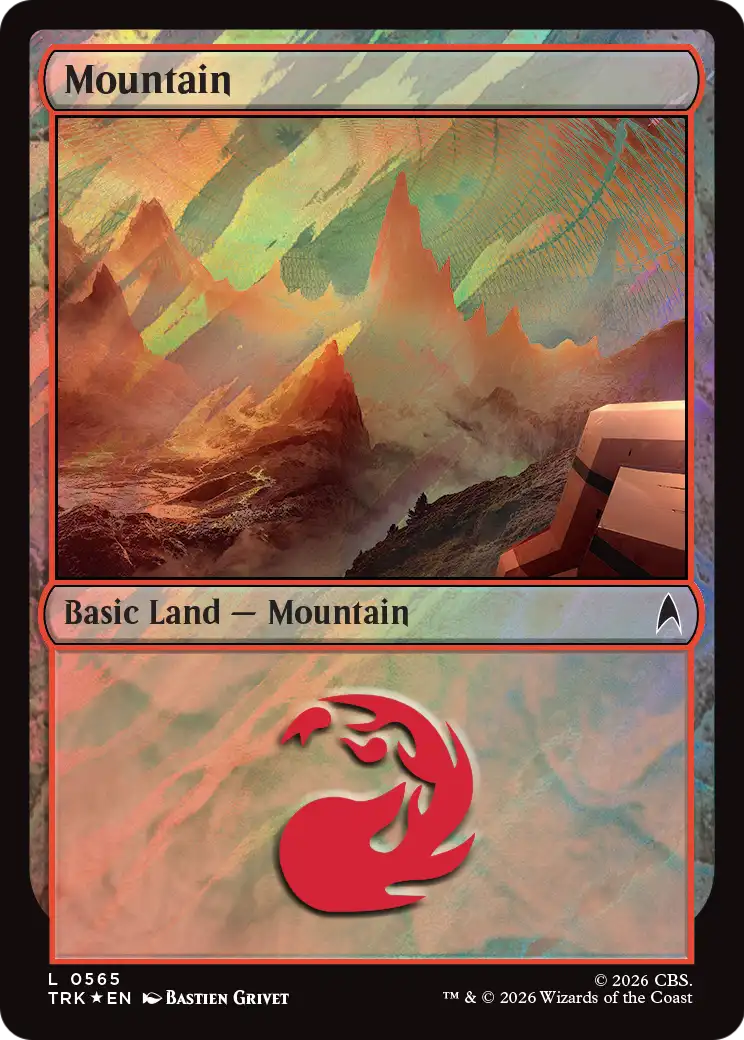 Mountain (0565) (Surge Foil) [Star Trek Commander] | Black Swamp Games