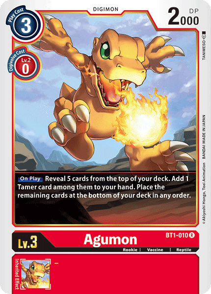 Agumon [BT1-010] [Release Special Booster Ver.1.0] | Black Swamp Games