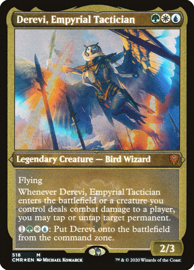 Derevi, Empyrial Tactician (Etched) [Commander Legends] | Black Swamp Games