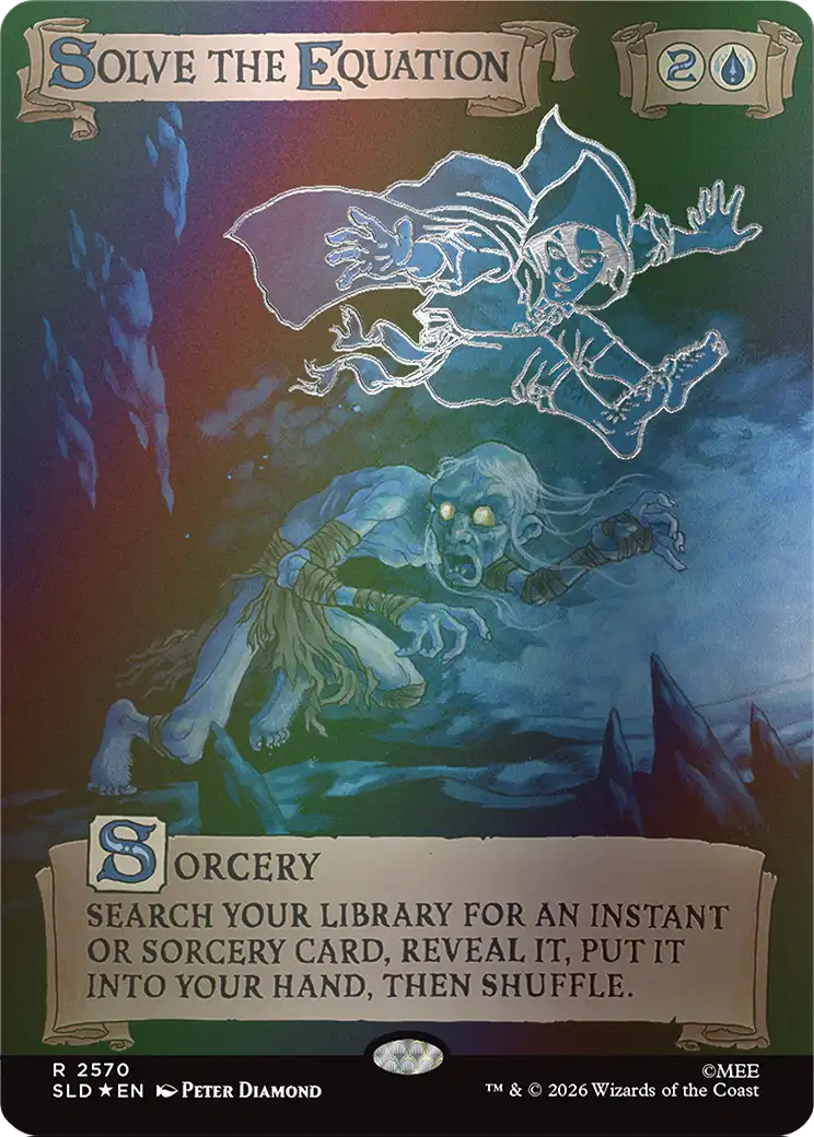 Solve the Equation (2570) (Out Of Sight Foil) [Secret Lair Drop Series] | Black Swamp Games