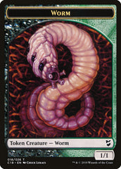Cat Warrior // Worm Double-Sided Token [Commander 2018 Tokens] | Black Swamp Games