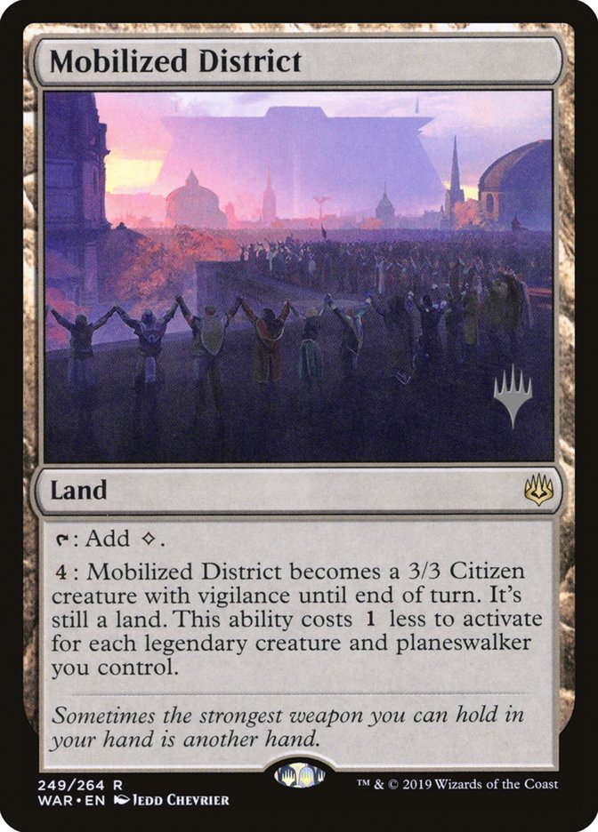 Mobilized District (Promo Pack) [War of the Spark Promos] | Black Swamp Games