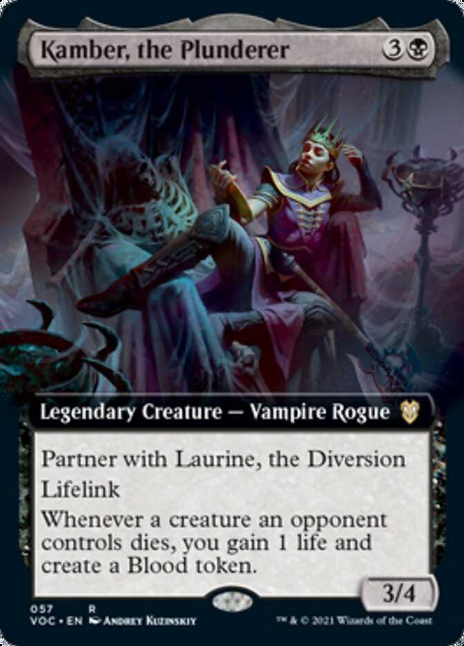 Kamber, the Plunderer (Extended Art) [Innistrad: Crimson Vow Commander] | Black Swamp Games
