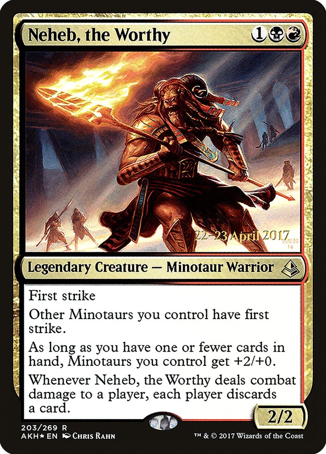 Neheb, the Worthy [Amonkhet Prerelease Promos] | Black Swamp Games