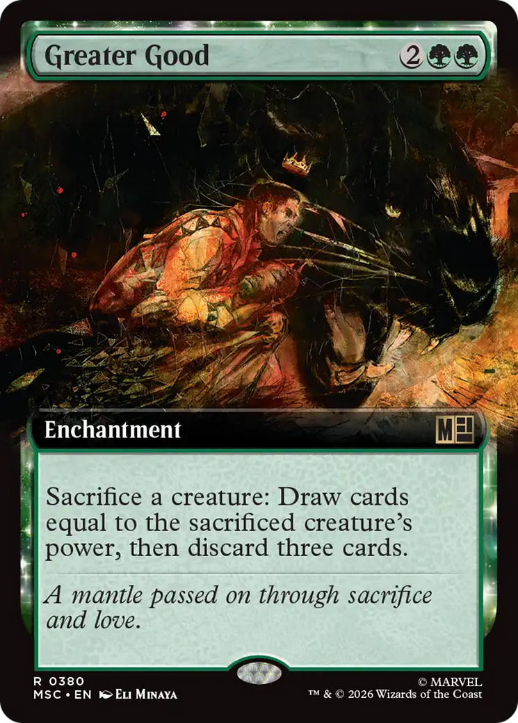 Greater Good (Extended Art) [Marvel Super Heroes Commander] | Black Swamp Games