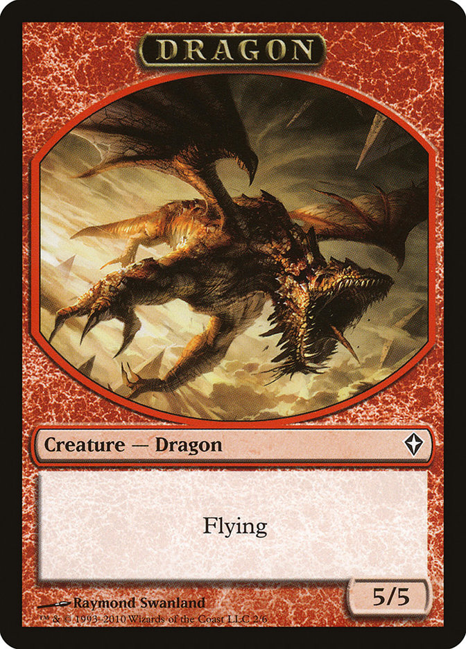 Dragon Token [Worldwake Tokens] | Black Swamp Games