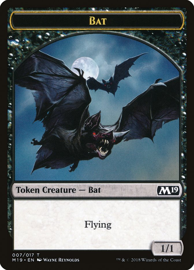 Bat Token [Core Set 2019 Tokens] | Black Swamp Games