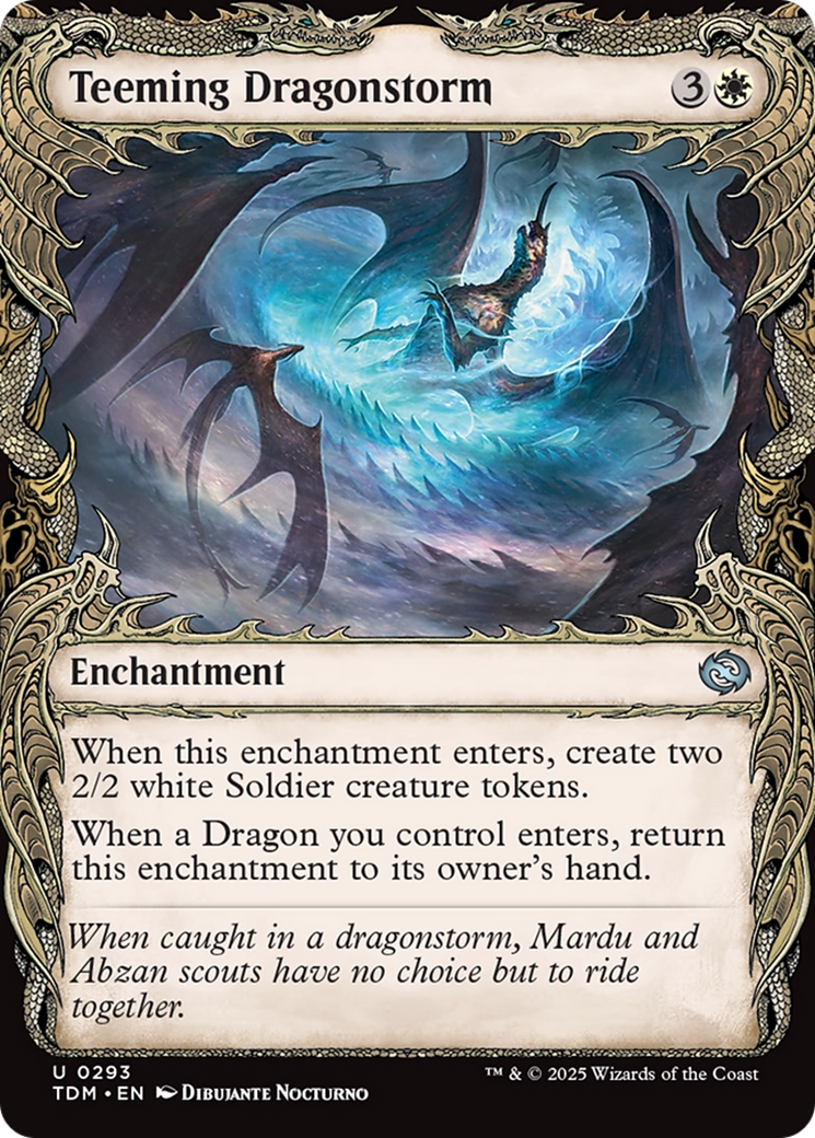 Teeming Dragonstorm (Showcase) [Tarkir: Dragonstorm] | Black Swamp Games