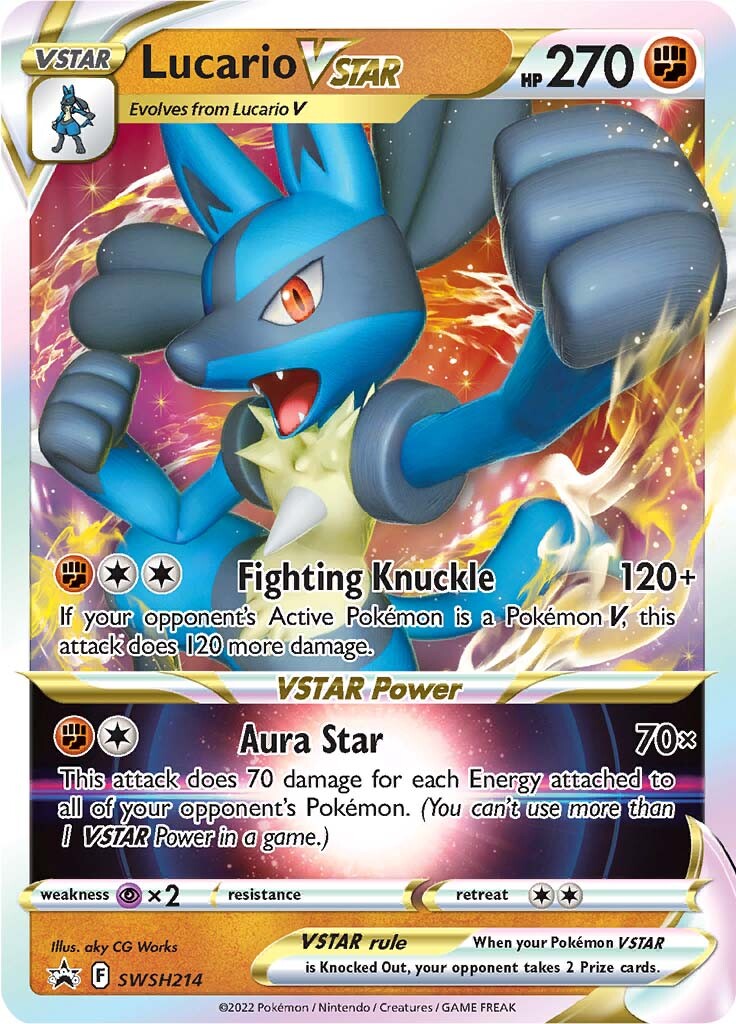 Lucario VSTAR (SWSH214) (Jumbo Card) [Sword & Shield: Black Star Promos] | Black Swamp Games