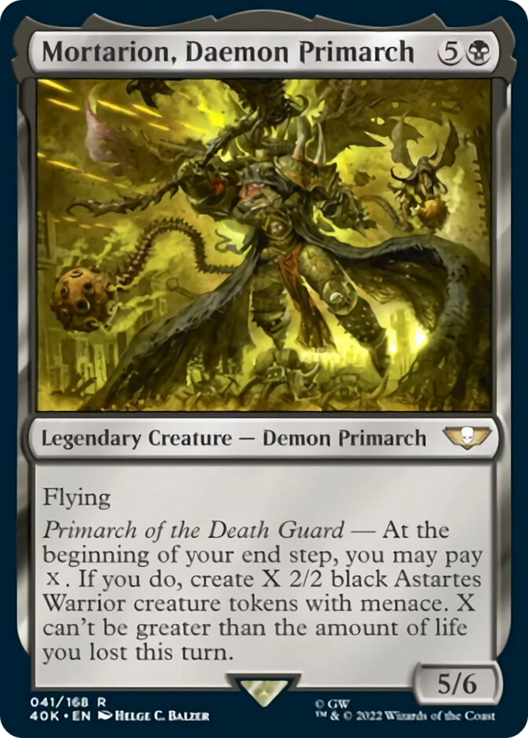 Mortarion, Daemon Primarch (Surge Foil) [Warhammer 40,000] | Black Swamp Games