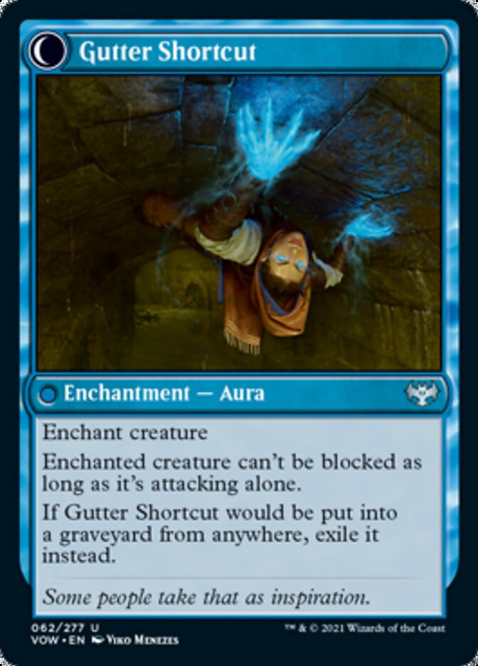 Gutter Skulker // Gutter Shortcut [Innistrad: Crimson Vow] | Black Swamp Games