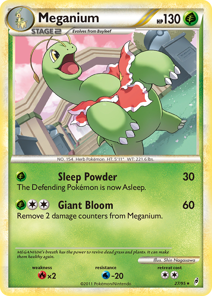 Meganium (27/95) [HeartGold & SoulSilver: Call of Legends] | Black Swamp Games