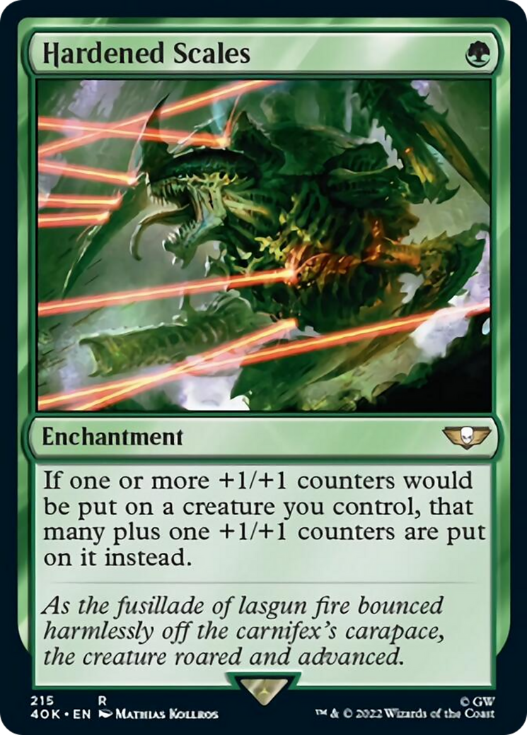 Hardened Scales (Surge Foil) [Warhammer 40,000] | Black Swamp Games