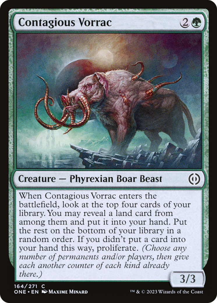 Contagious Vorrac [Phyrexia: All Will Be One] | Black Swamp Games