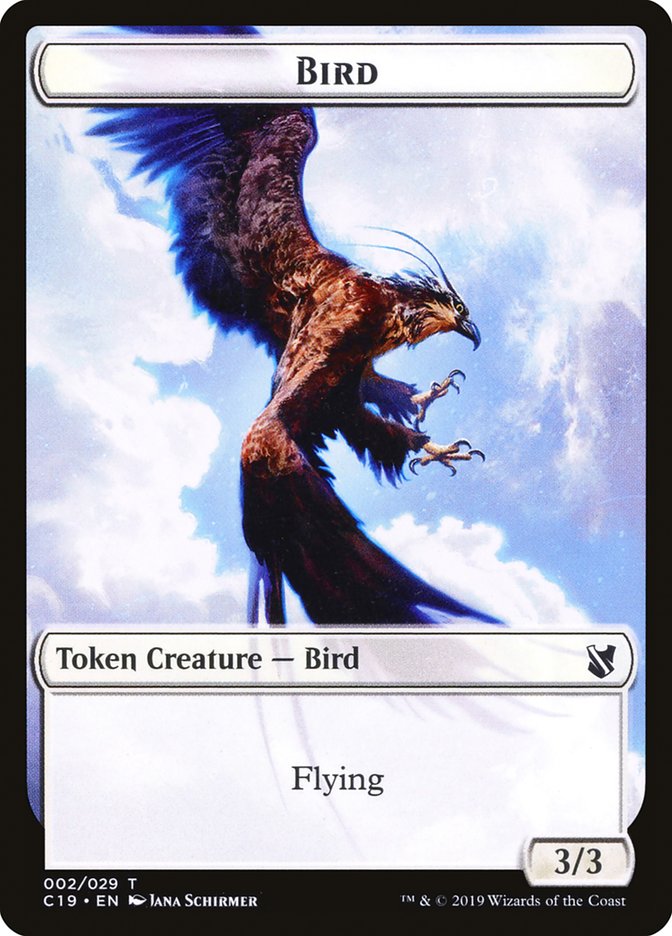 Bird Token (002/029) [Commander 2019 Tokens] | Black Swamp Games