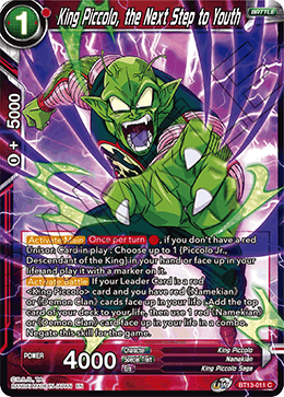 King Piccolo, the Next Step to Youth (Common) (BT13-011) [Supreme Rivalry] | Black Swamp Games