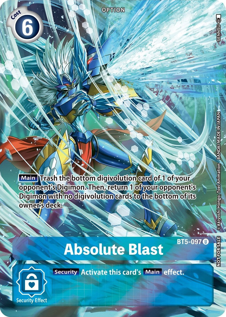 Absolute Blast [BT5-097] (Summer 2022 Dash Pack) [Battle of Omni Promos] | Black Swamp Games