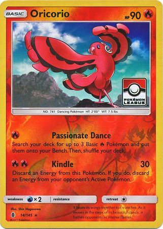 Oricorio (14/145) (League Promo) [Sun & Moon: Guardians Rising] | Black Swamp Games