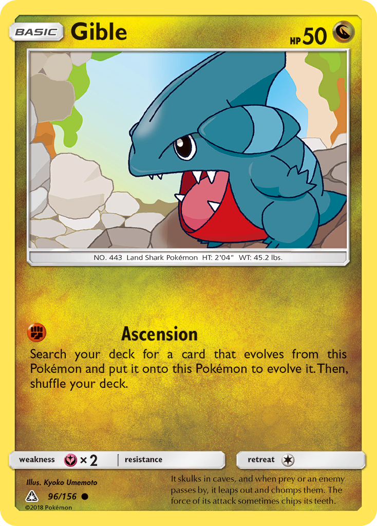 Gible (96/156) [Sun & Moon: Ultra Prism] | Black Swamp Games