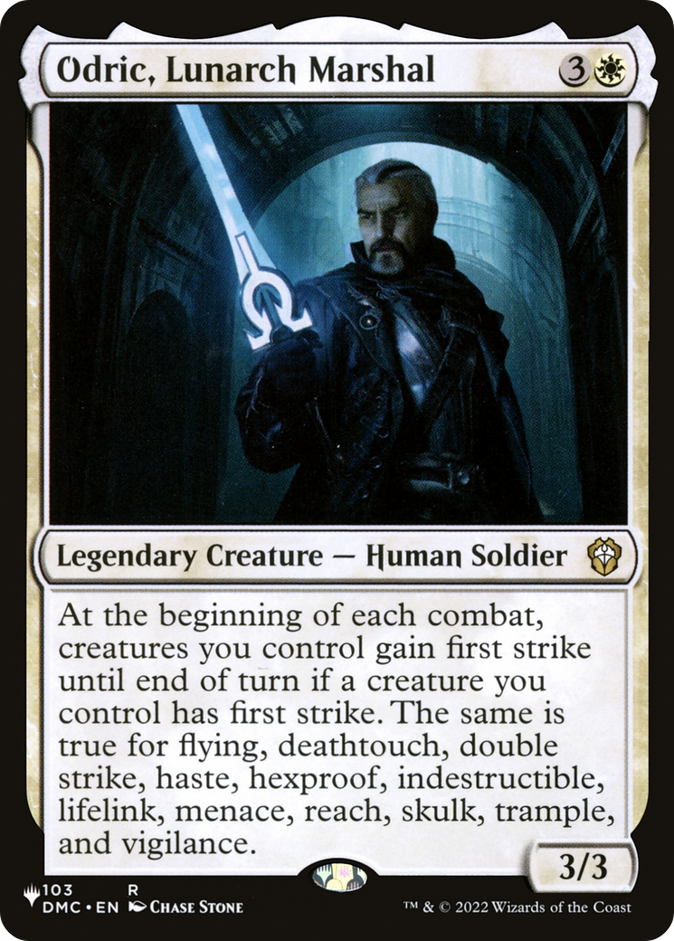 Odric, Lunarch Marshal (DMC) [The List] | Black Swamp Games