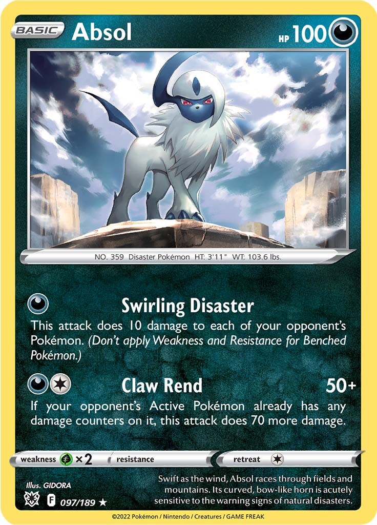 Absol (097/189) [Sword & Shield: Astral Radiance] | Black Swamp Games
