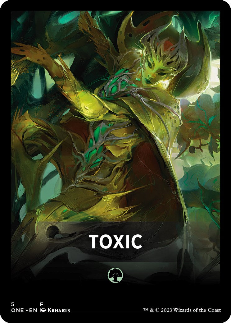 Toxic Theme Card [Phyrexia: All Will Be One Tokens] | Black Swamp Games