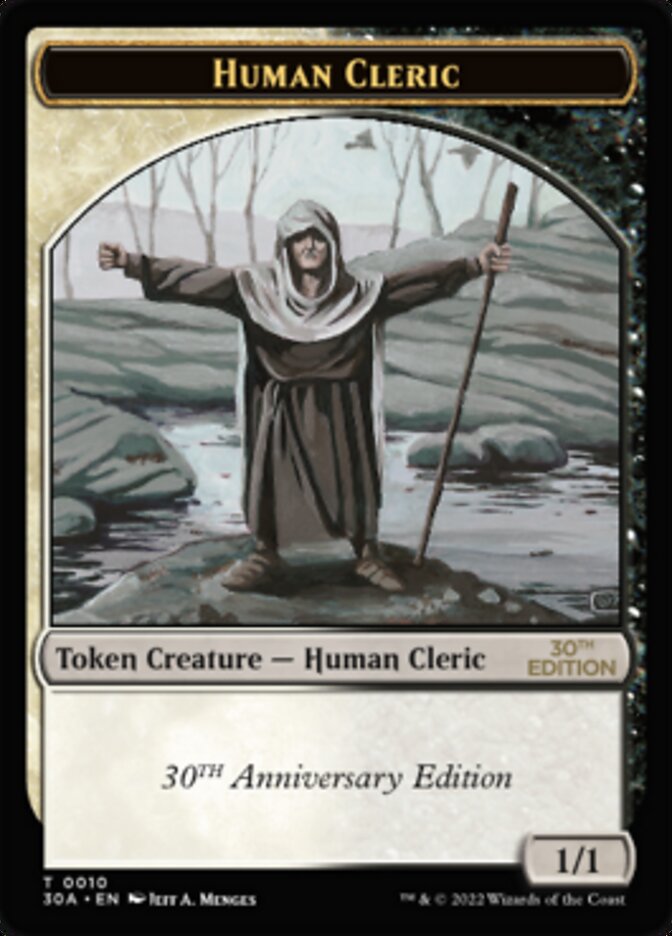 Human Cleric Token [30th Anniversary Tokens] | Black Swamp Games