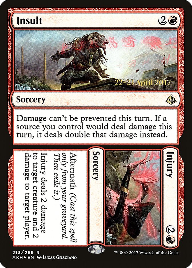 Insult // Injury [Amonkhet Prerelease Promos] | Black Swamp Games
