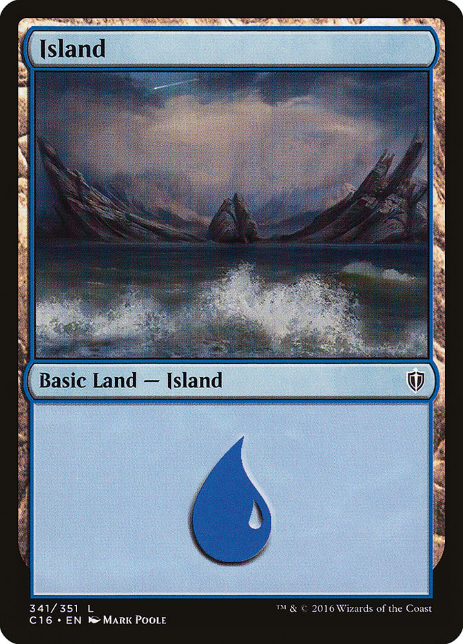 Island (341) [Commander 2016] | Black Swamp Games