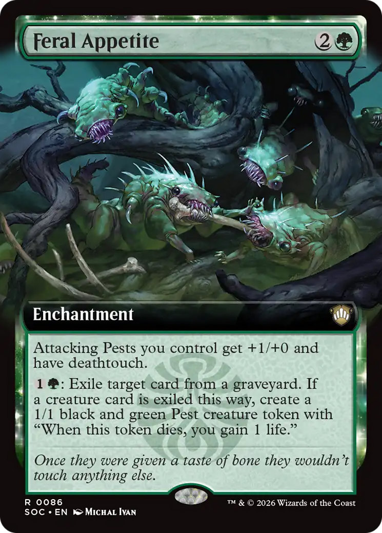 Feral Appetite (Extended Art) [Secrets of Strixhaven Commander] | Black Swamp Games