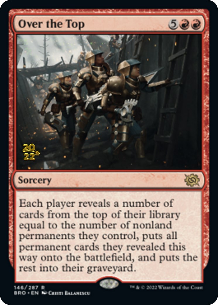 Over the Top [The Brothers' War Prerelease Promos] | Black Swamp Games