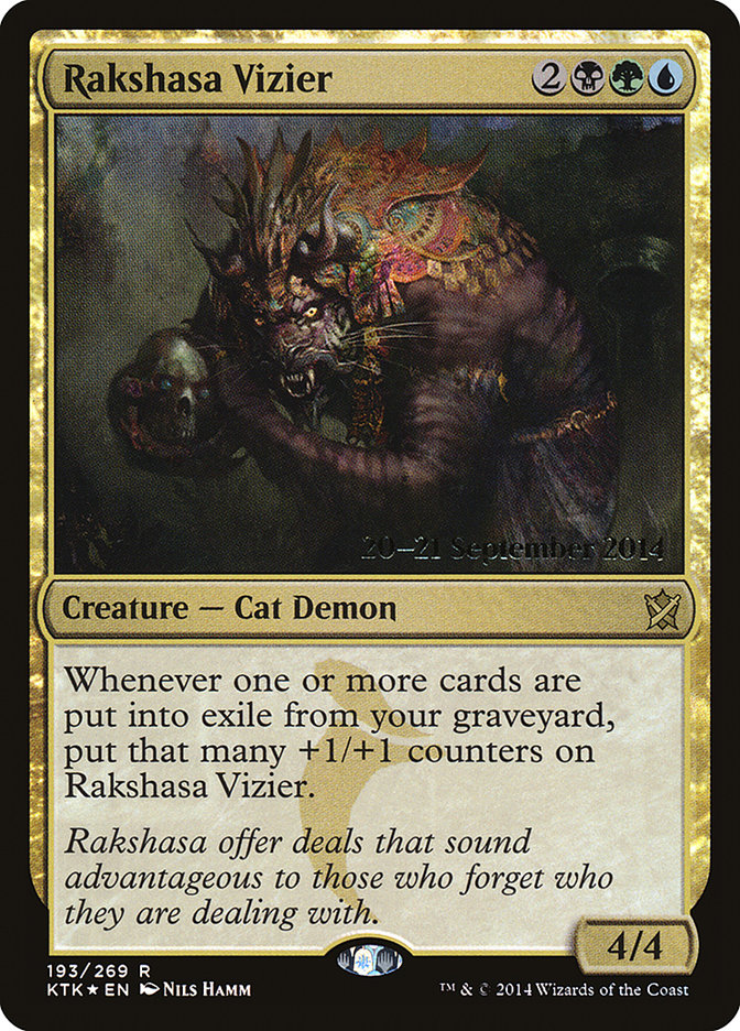 Rakshasa Vizier [Khans of Tarkir Prerelease Promos] | Black Swamp Games
