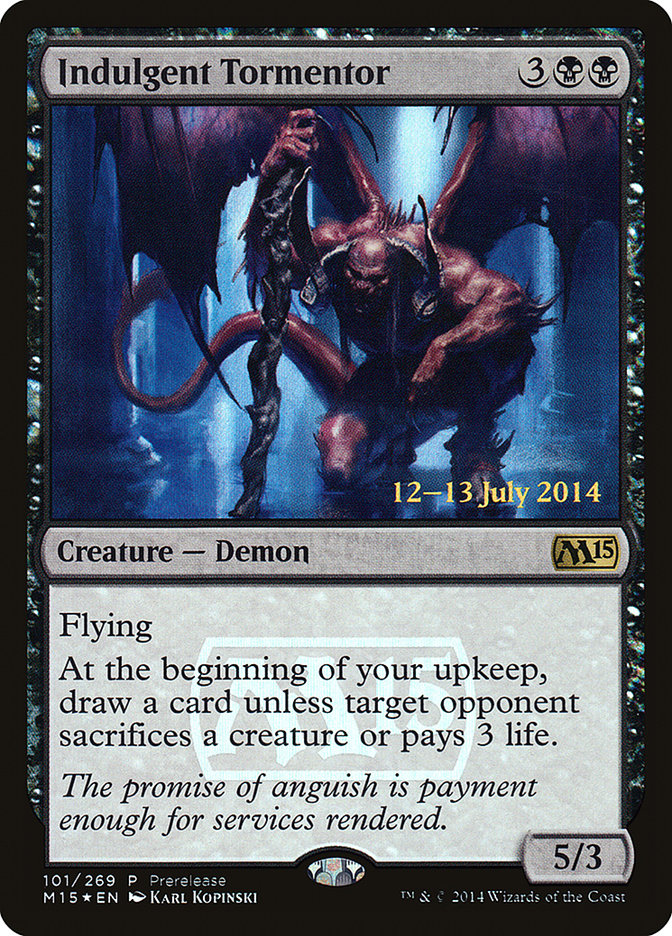Indulgent Tormentor [Magic 2015 Prerelease Promos] | Black Swamp Games
