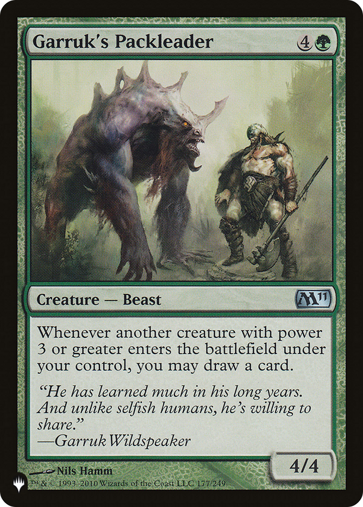 Garruk's Packleader [The List] | Black Swamp Games