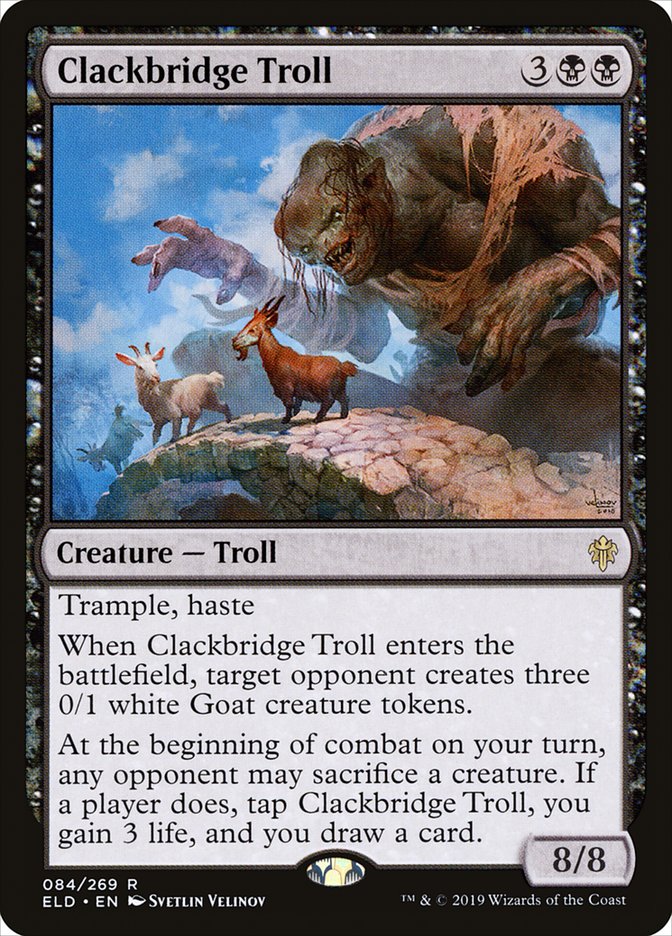 Clackbridge Troll [Throne of Eldraine] | Black Swamp Games