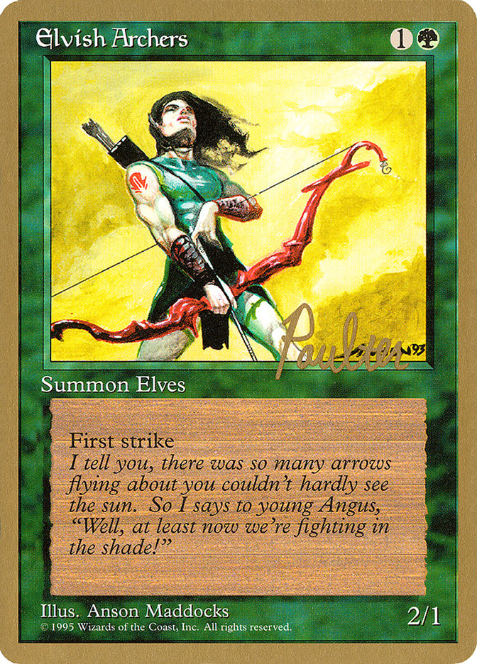 Elvish Archers (Preston Poulter) [Pro Tour Collector Set] | Black Swamp Games