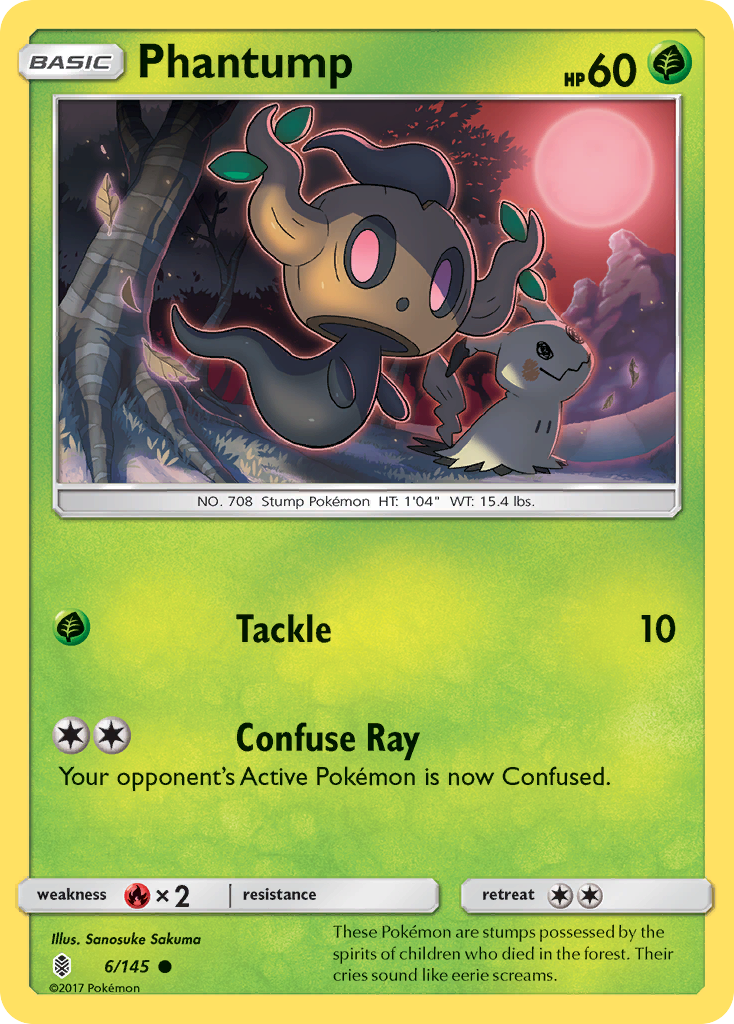 Phantump (6/145) [Sun & Moon: Guardians Rising] | Black Swamp Games