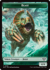 Beast (0006) // Elemental (0007) Double-Sided Token [Edge of Eternities Commander Tokens] | Black Swamp Games
