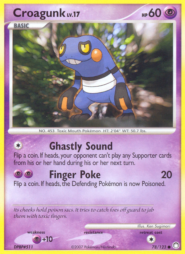 Croagunk (78/123) [Diamond & Pearl: Mysterious Treasures] | Black Swamp Games