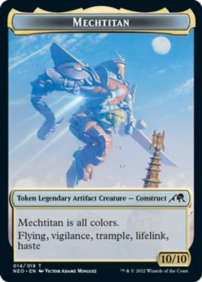 Samurai // Mechtitan Double-Sided Token [Kamigawa: Neon Dynasty Tokens] | Black Swamp Games